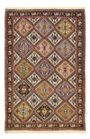 Kashkuli Rug 97x144cm - Persian Rugs - Rectangle / Multicolored / 97 x 144 cm Rectangle