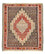 Kelim Rug - Oriental square  - 147 x 130 cm - red