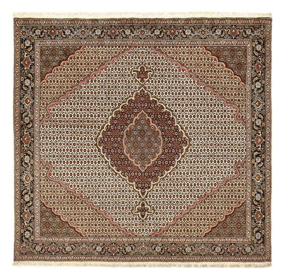 Perser Rug - Tabriz - Royal square  - 200 x 200 cm - light brown