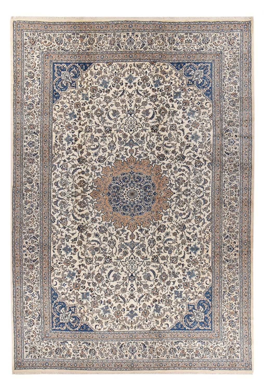 Perser Rug - Nain - Royal - 582 x 386 cm - grey