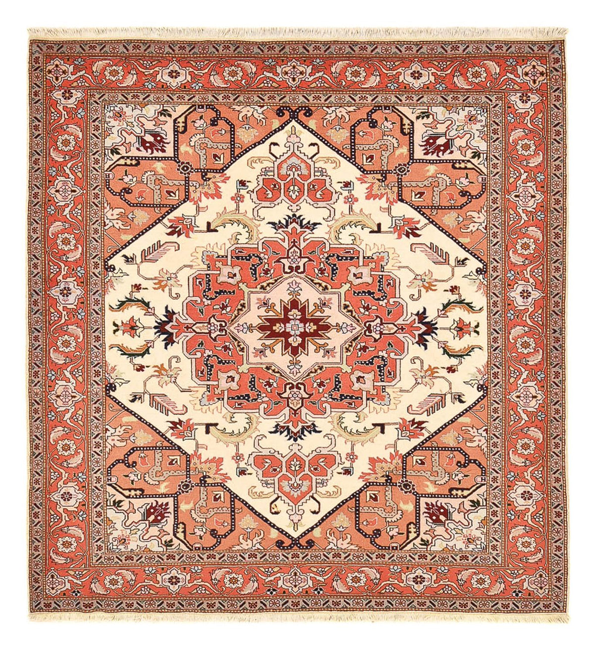 Perser Rug - Tabriz - Royal square  - 216 x 195 cm - cream