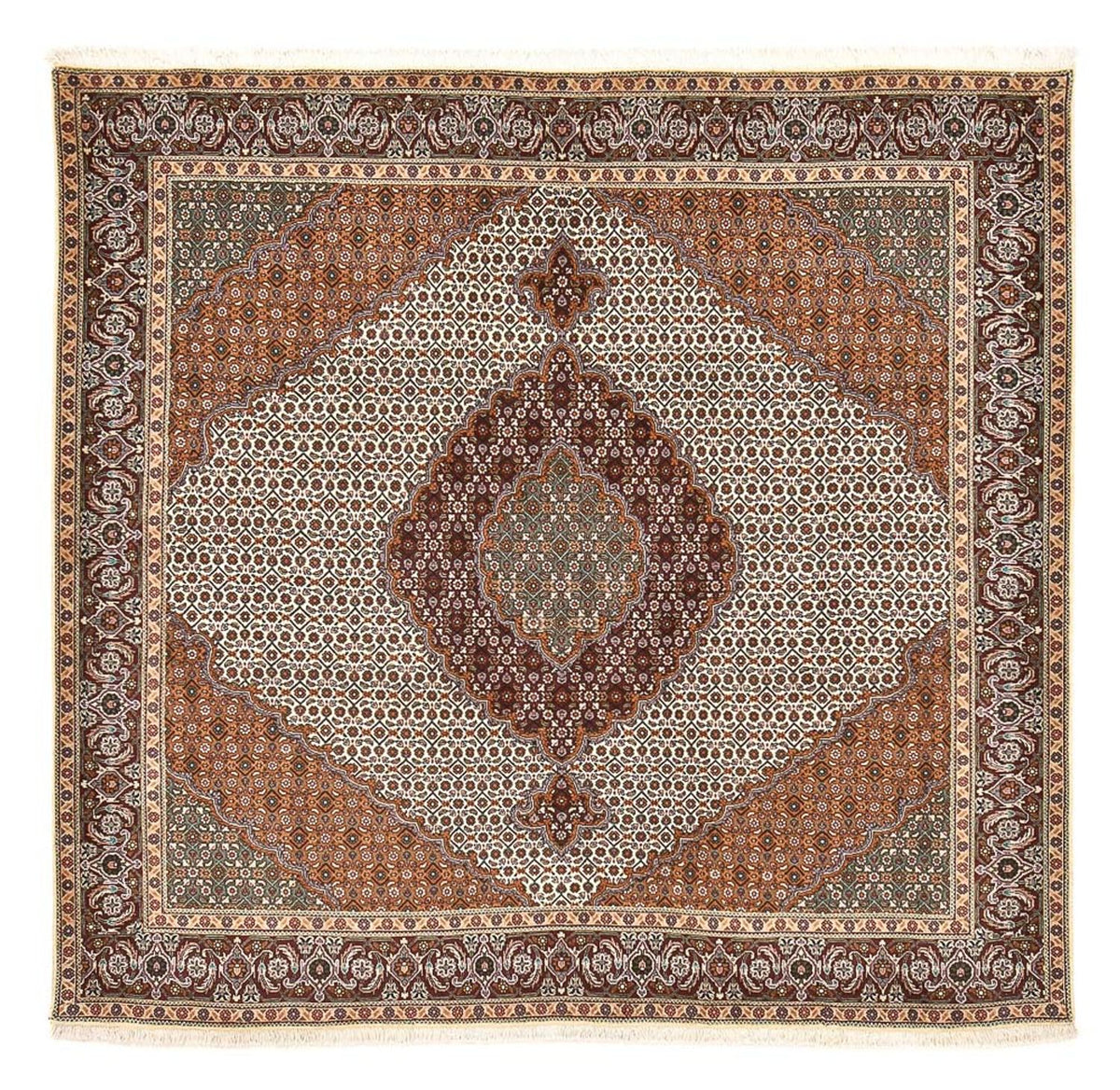 Perser Rug - Tabriz - Royal square  - 203 x 200 cm - sand