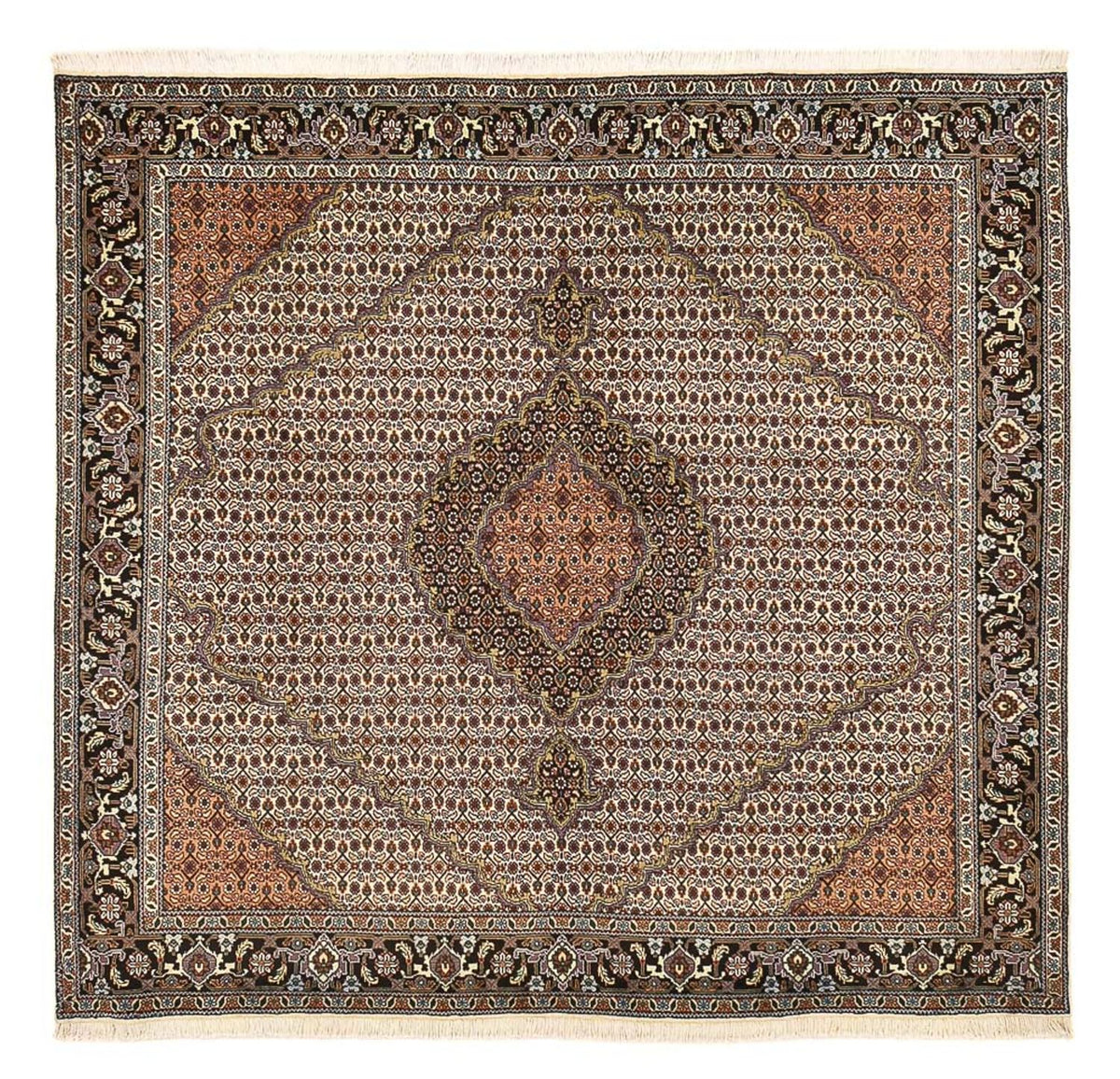 Perser Rug - Tabriz - Royal square  - 202 x 200 cm - sand