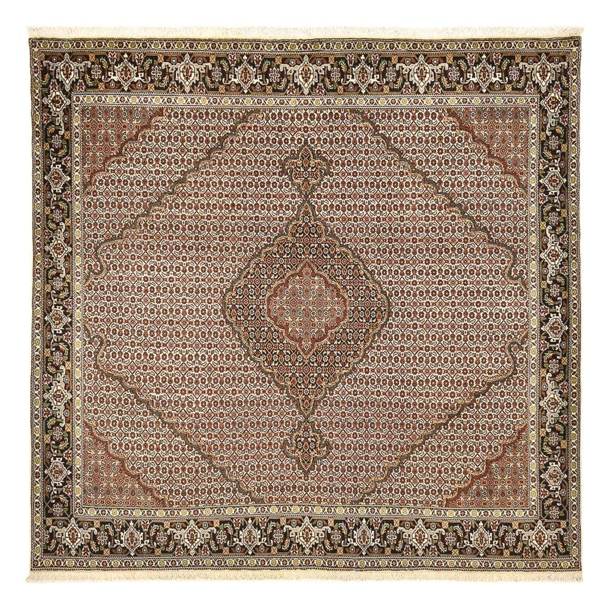 Perser Rug - Tabriz - Royal square  - 205 x 204 cm - brown