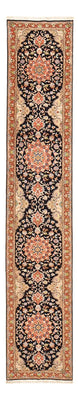 Runner Perser Rug - Tabriz - Royal - 380 x 75 cm - dark blue