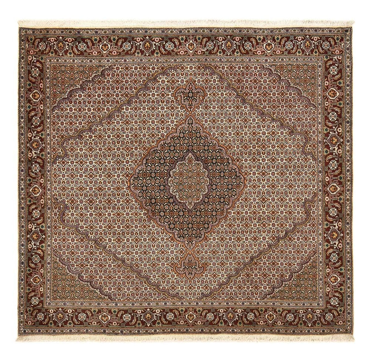 Perser Rug - Tabriz - Royal square  - 204 x 198 cm - brown