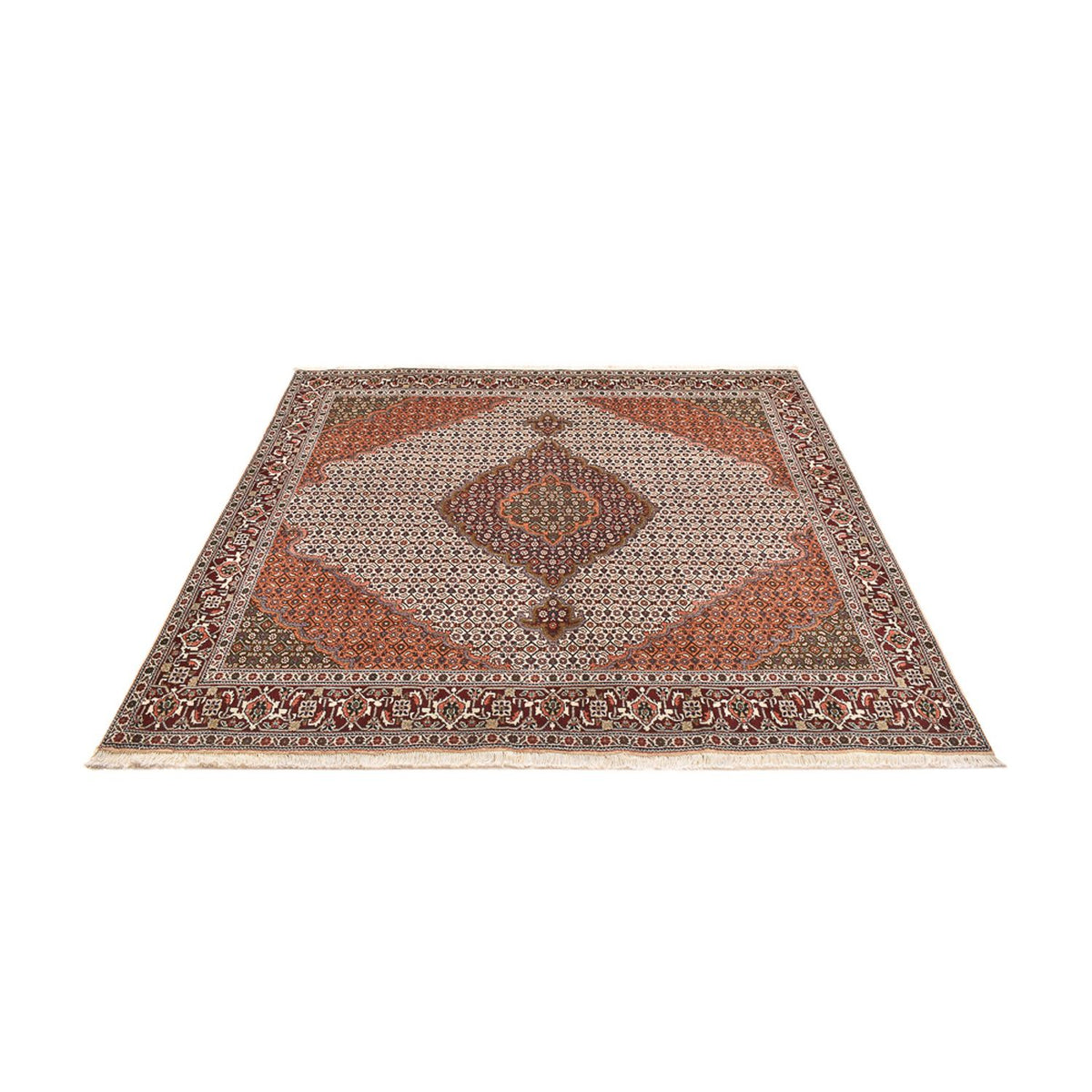 Perser Rug - Tabriz - Royal square  - 203 x 200 cm - light brown