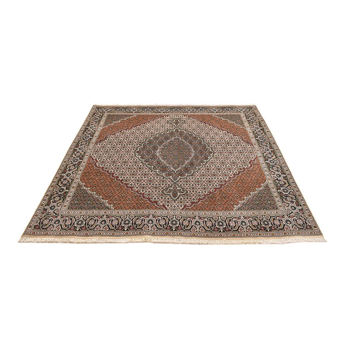 Perser Rug - Tabriz - Royal square  - 206 x 202 cm - light brown