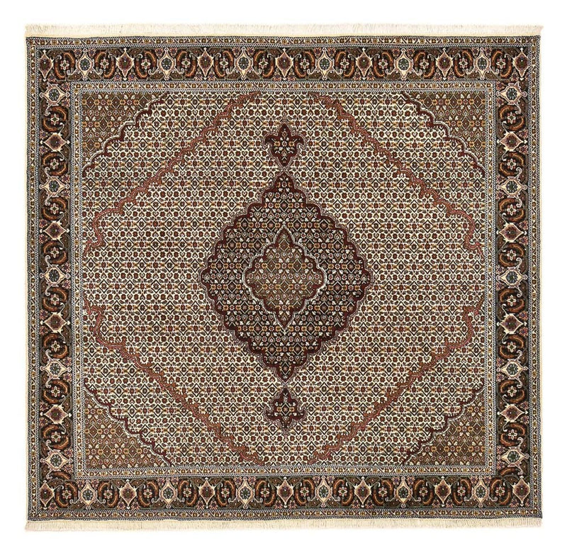 Perser Rug - Tabriz - Royal square  - 200 x 200 cm - brown