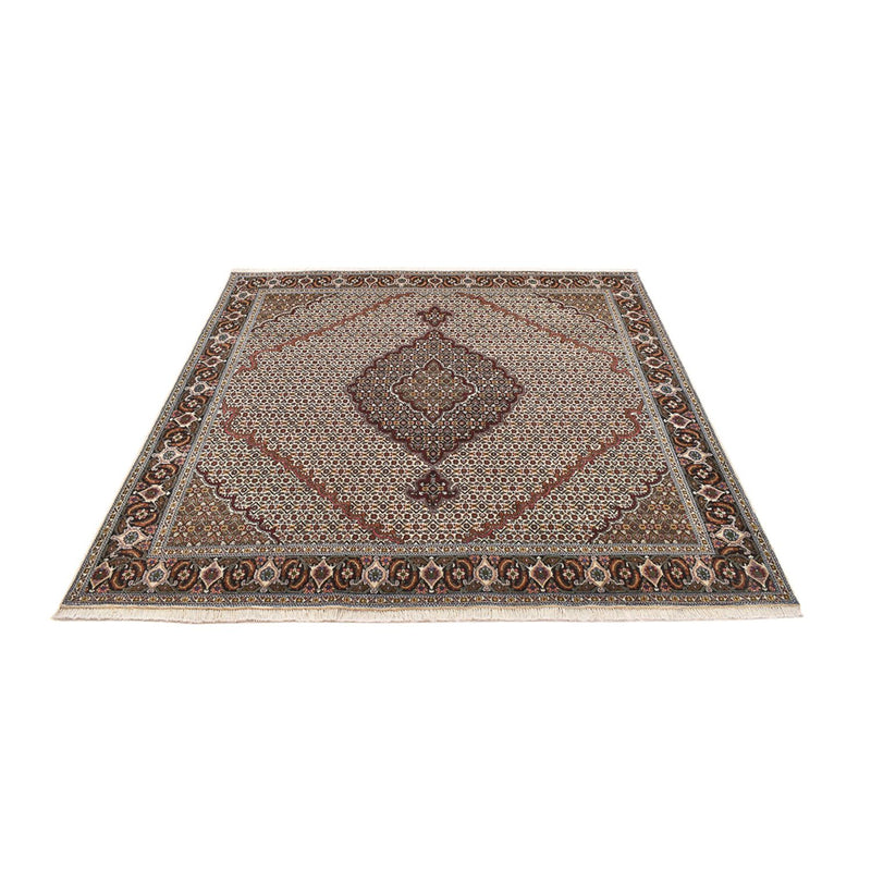 Perser Rug - Tabriz - Royal square  - 200 x 200 cm - brown