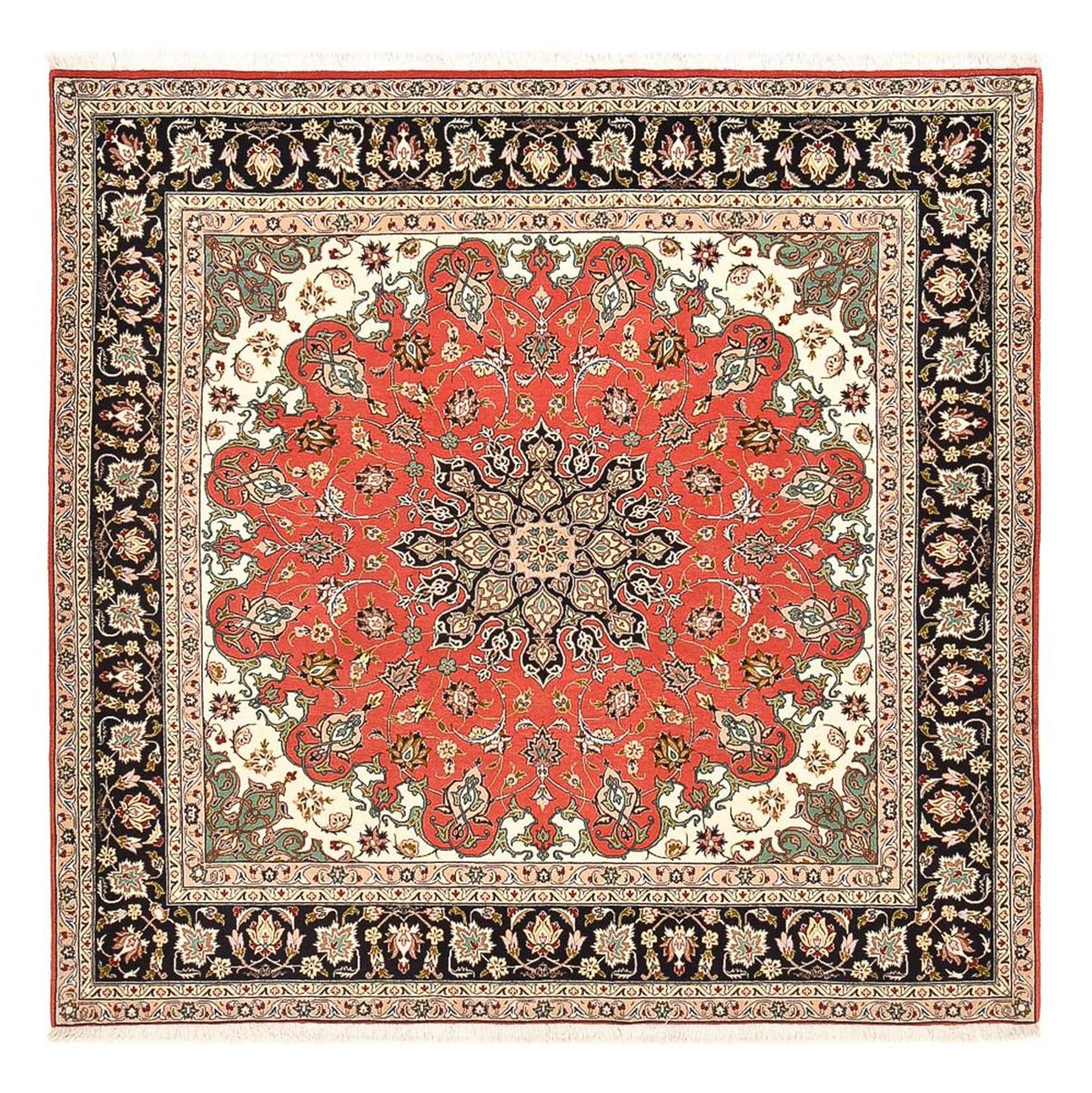 Perser Rug - Tabriz - Royal square  - 204 x 200 cm - red