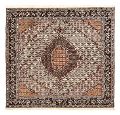 Perser Rug - Tabriz - Royal square  - 201 x 201 cm - light brown