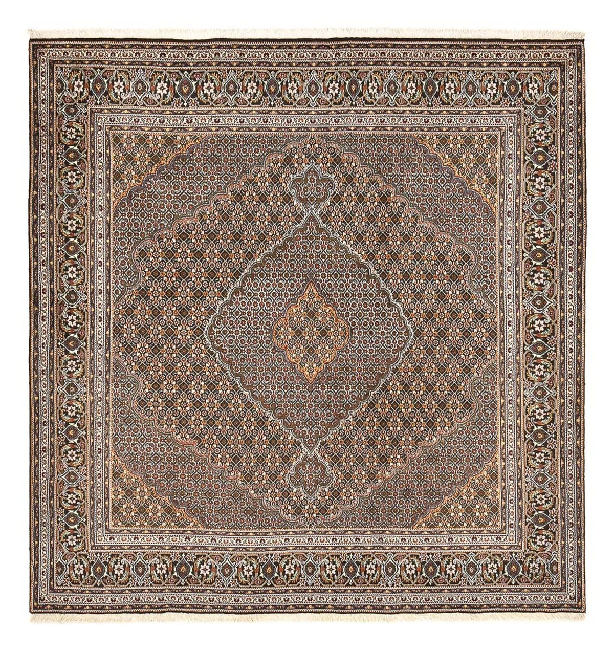 Perser Rug - Tabriz - Royal square  - 212 x 198 cm - brown