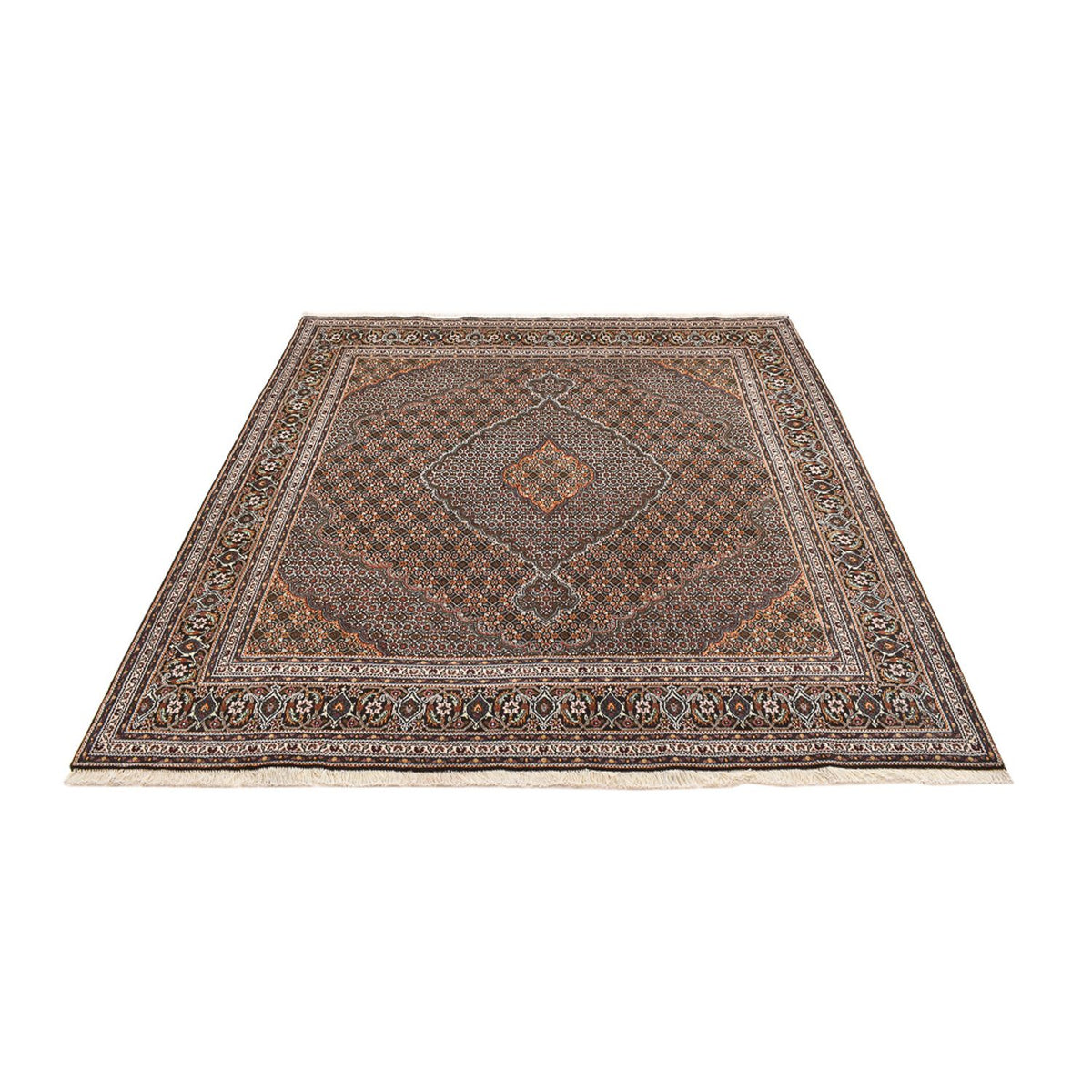 Perser Rug - Tabriz - Royal square  - 212 x 198 cm - brown