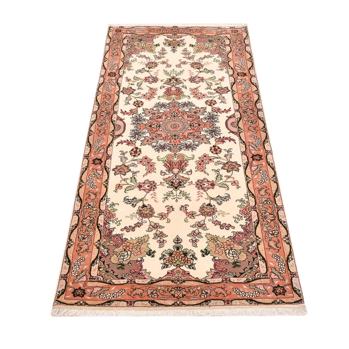 Runner Perser Rug - Tabriz - Royal - 204 x 81 cm - multicolored