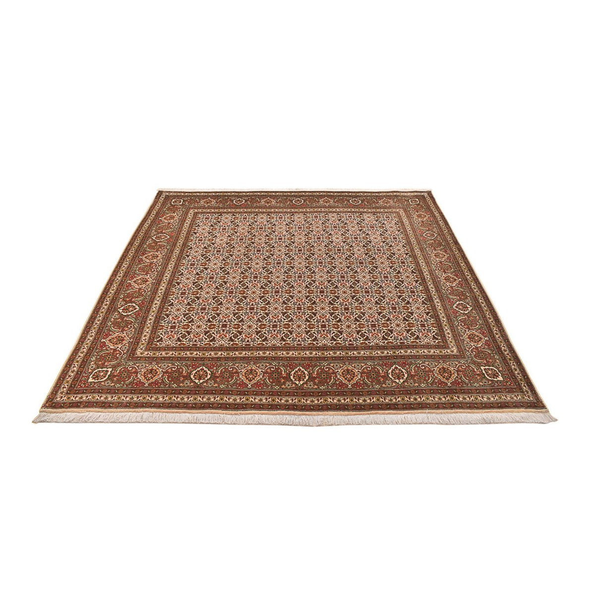Perser Rug - Tabriz - Royal square  - 200 x 199 cm - dark beige