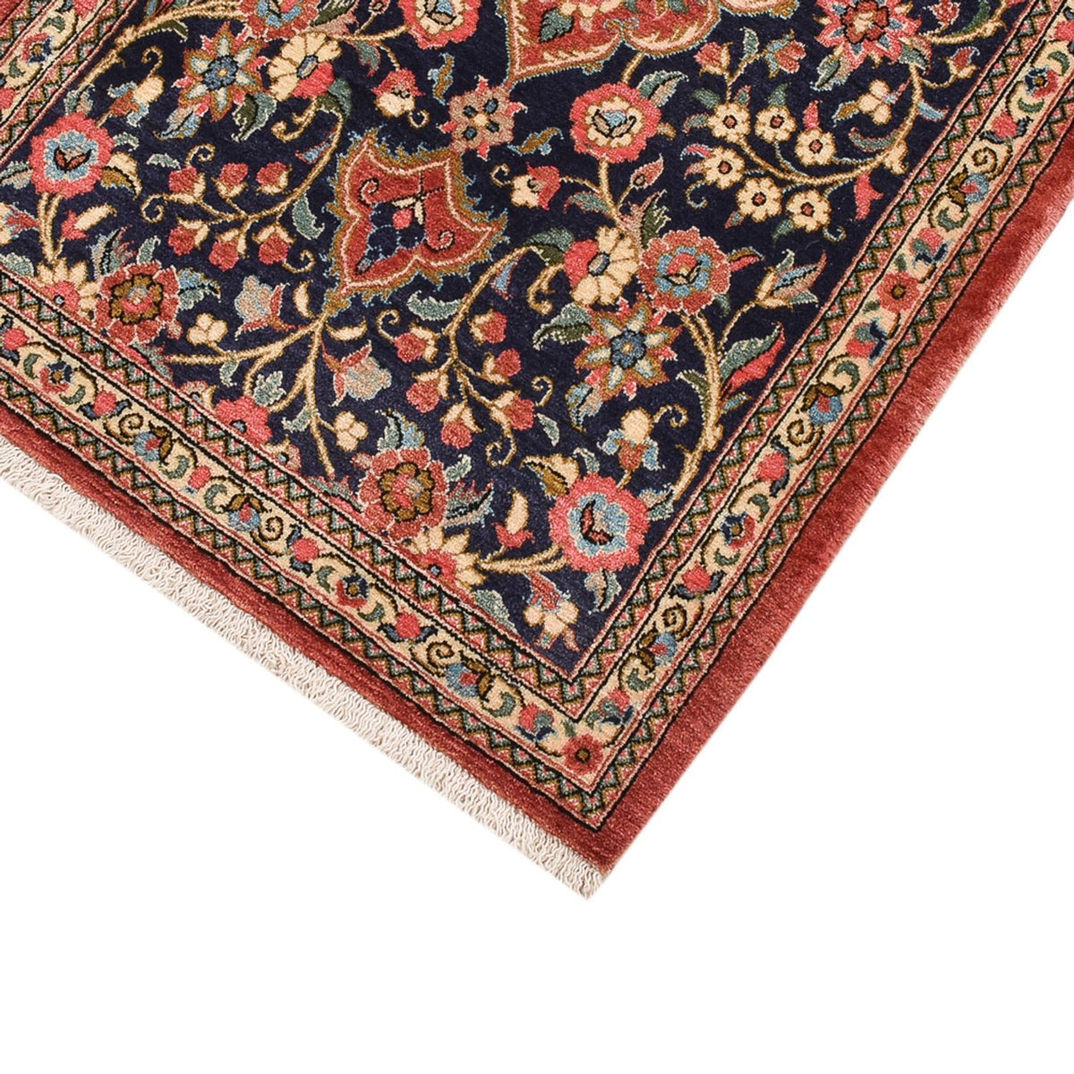 Runner Perser Rug - Ghom - 224 x 62 cm - multicolored