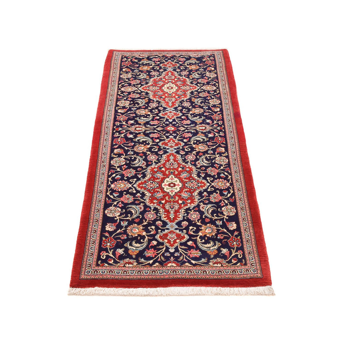 Runner Perser Rug - Ghom - Royal - 197 x 79 cm - multicolored