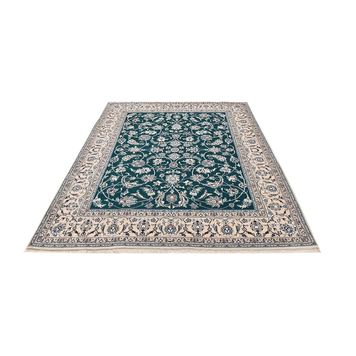 Perser Rug - Nain - Royal - 254 x 198 cm - dark green
