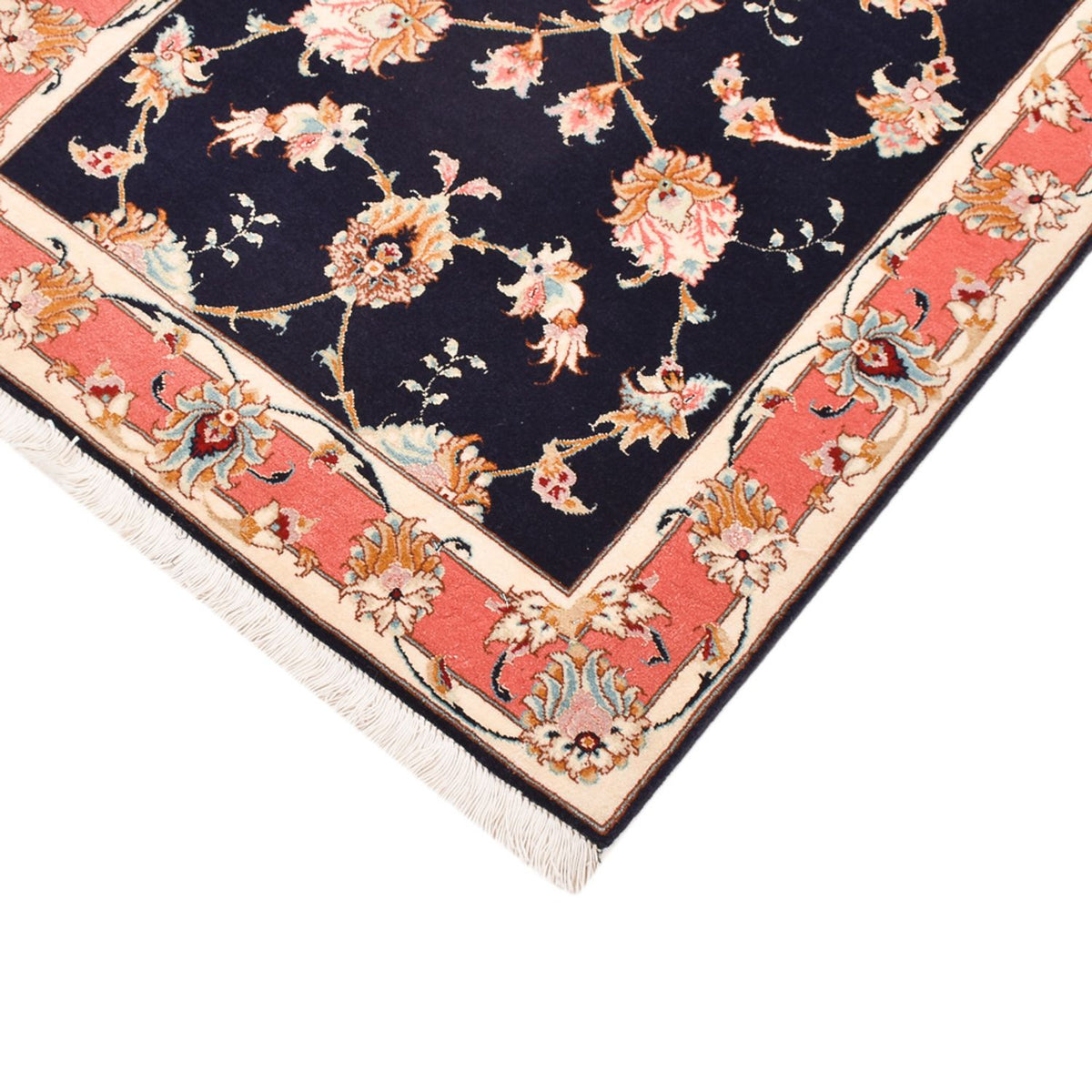 Runner Perser Rug - Tabriz - Royal - 189 x 74 cm - dark blue
