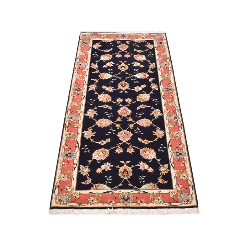 Runner Perser Rug - Tabriz - Royal - 189 x 74 cm - dark blue