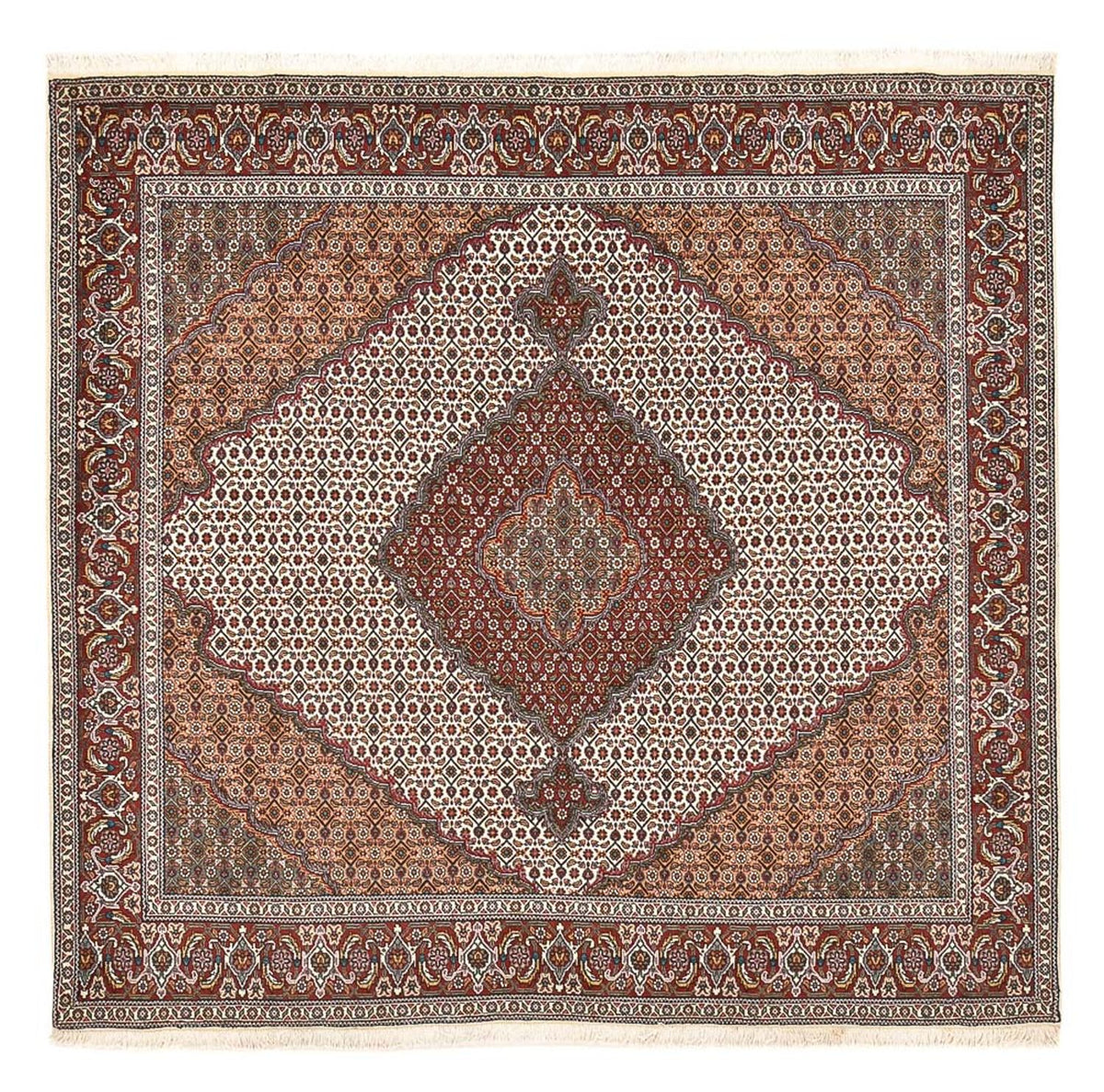 Perser Rug - Tabriz - Royal square  - 204 x 202 cm - light brown