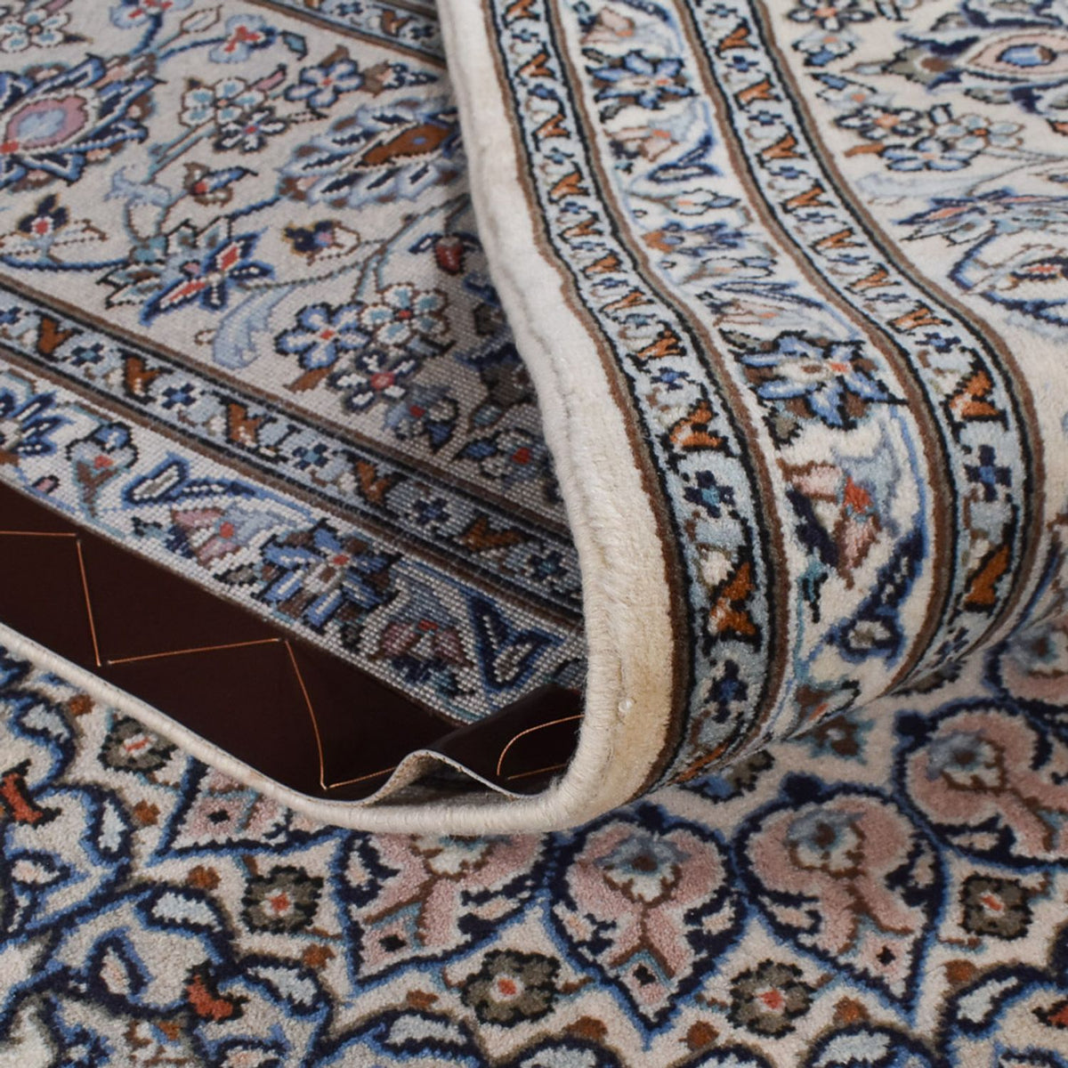 Perser Rug - Keshan - Royal - 362 x 245 cm - grey