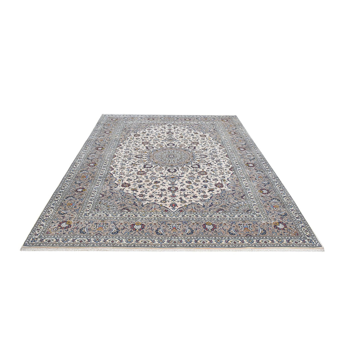Perser Rug - Keshan - Royal - 343 x 250 cm - grey