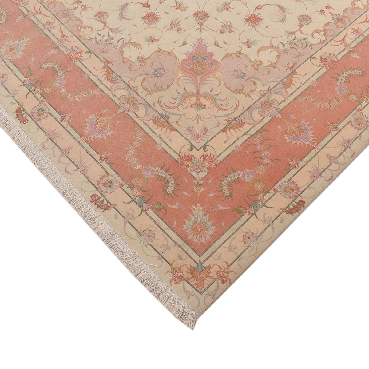 Perser Rug - Tabriz - Royal square  - 245 x 245 cm - light beige