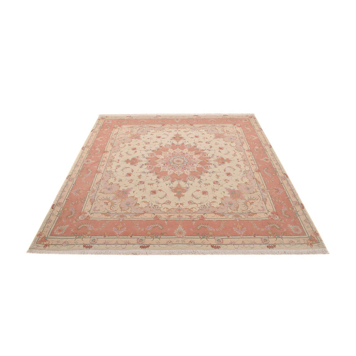 Perser Rug - Tabriz - Royal square  - 245 x 245 cm - light beige