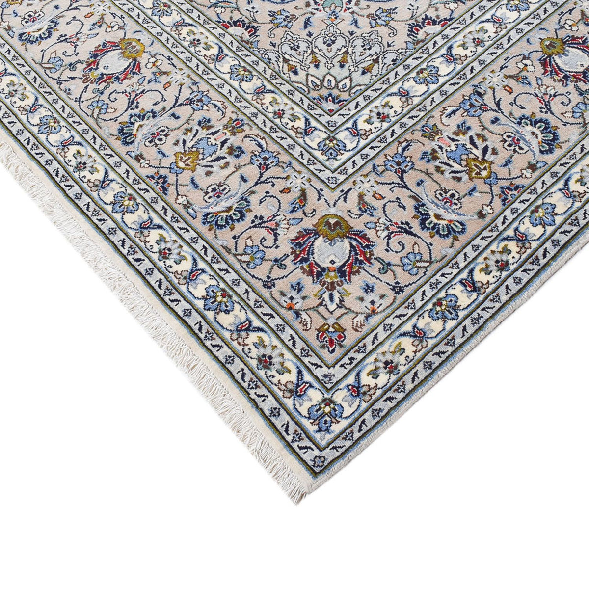 Perser Rug - Keshan - Royal - 346 x 246 cm - grey
