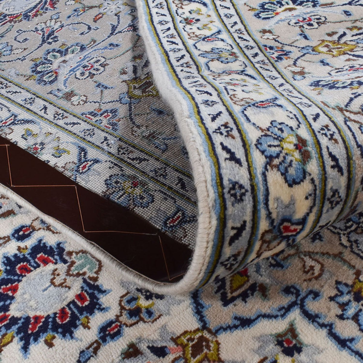 Perser Rug - Keshan - Royal - 346 x 246 cm - grey