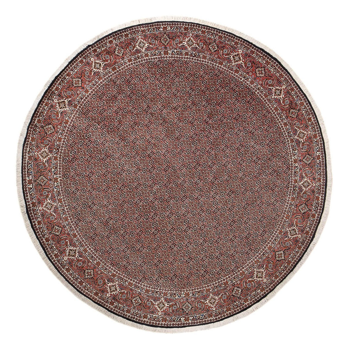 Perser Rug - Bidjar round  - 300 x 300 cm - dark red