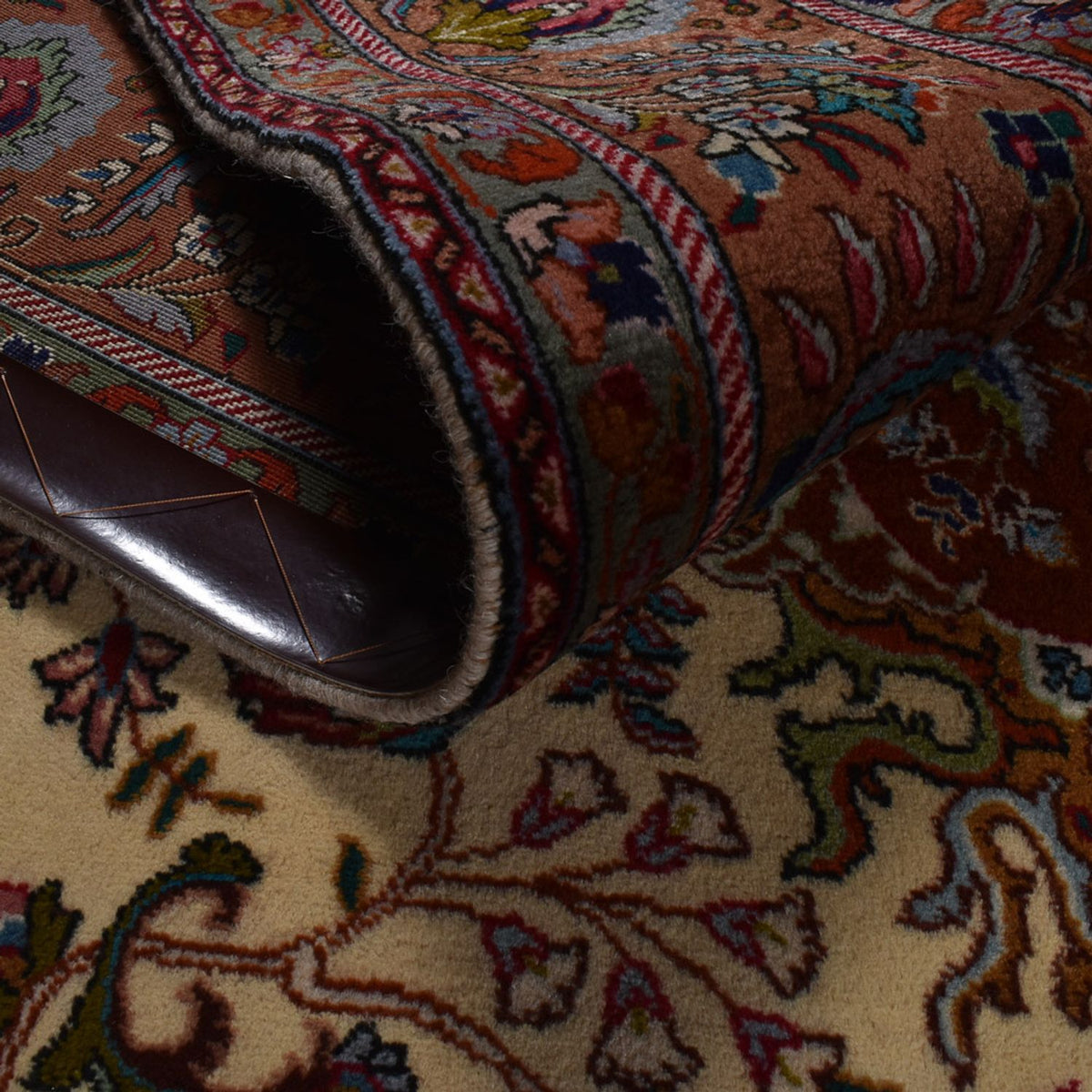 Perser Rug - Tabriz - Royal - 312 x 206 cm - dark beige