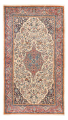 Hamadan Rug 129x226cm - Persian Rugs - Runner / Light Beige / 129 x 226 cm Runner