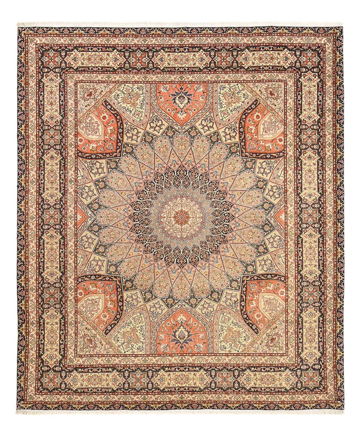 Perser Rug - Tabriz - Royal - 300 x 251 cm - light beige