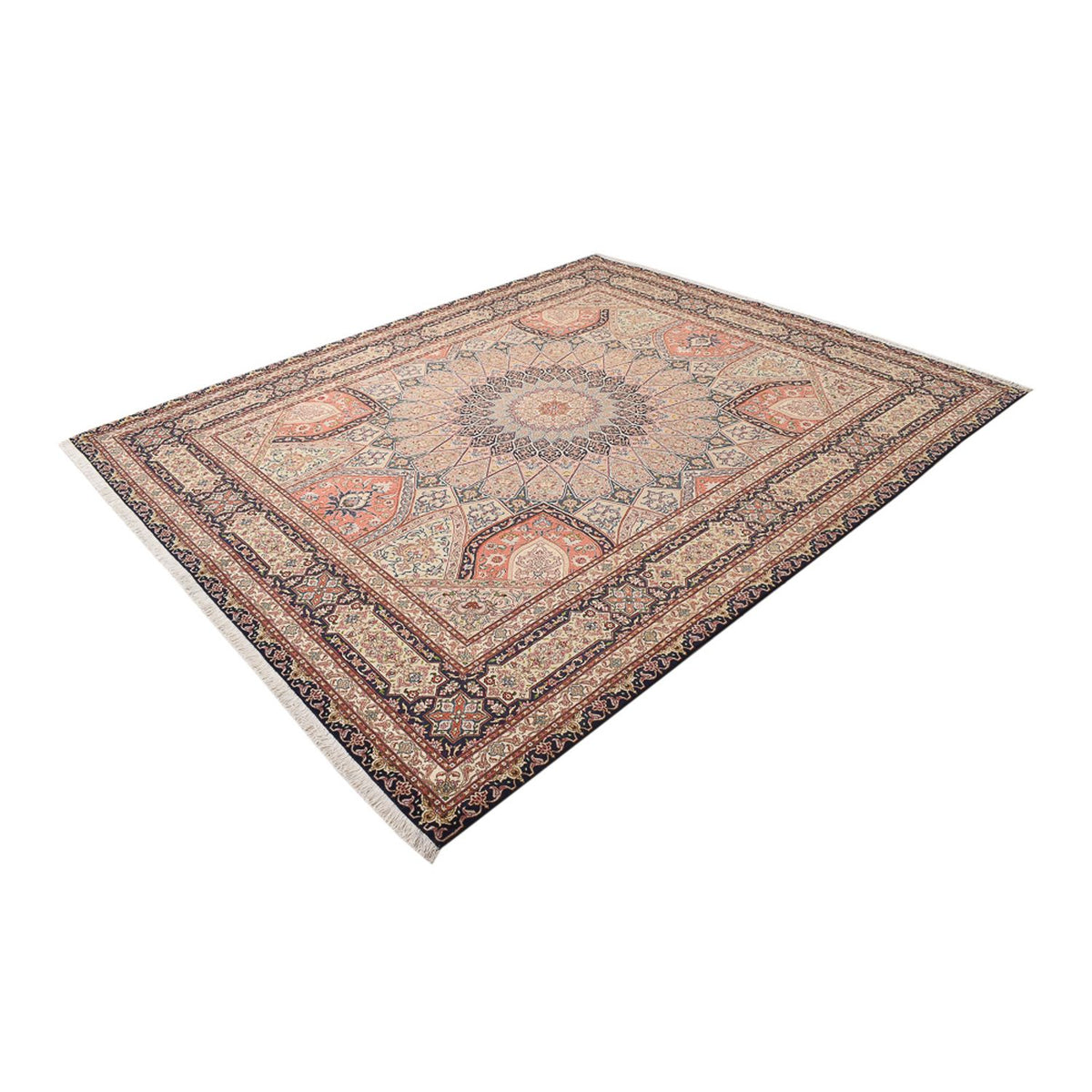 Perser Rug - Tabriz - Royal - 300 x 251 cm - light beige