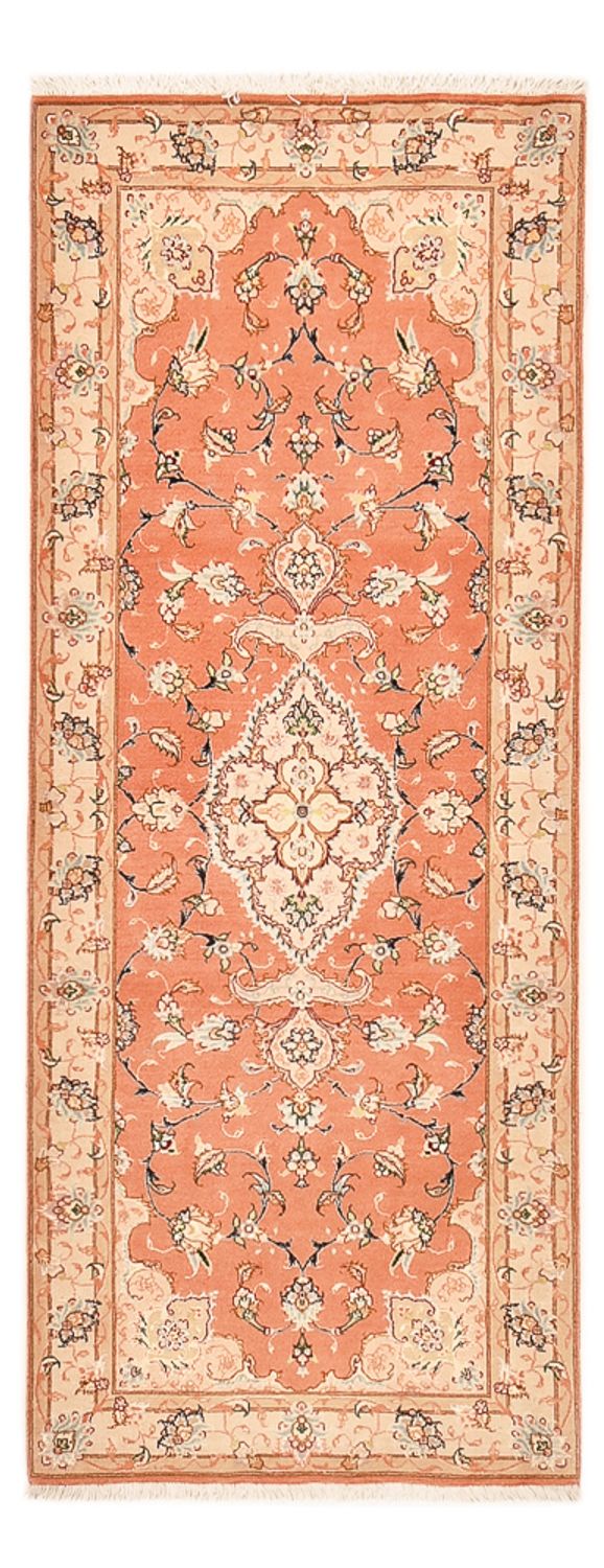 Runner Perser Rug - Tabriz - Royal - 203 x 80 cm - light red
