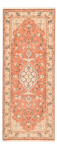 Runner Perser Rug - Tabriz - Royal - 203 x 80 cm - light red
