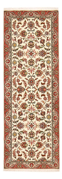 Runner Perser Rug - Tabriz - Royal - 202 x 71 cm - cream