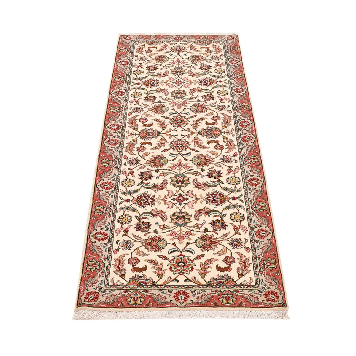Runner Perser Rug - Tabriz - Royal - 202 x 71 cm - cream