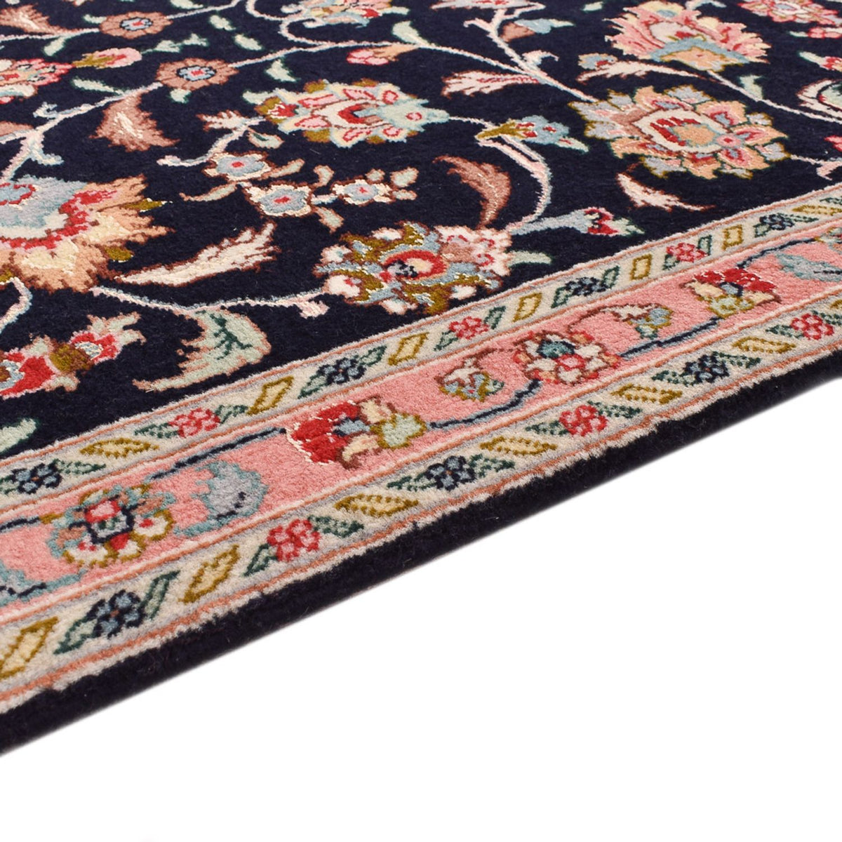Runner Perser Rug - Tabriz - Premium - 290 x 69 cm - dark blue