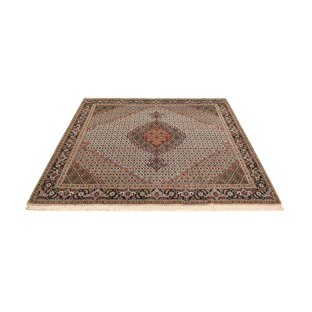 Perser Rug - Tabriz - Royal square  - 203 x 198 cm - light brown