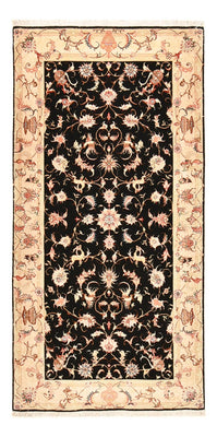 Runner Perser Rug - Tabriz - Royal - 204 x 100 cm - dark blue