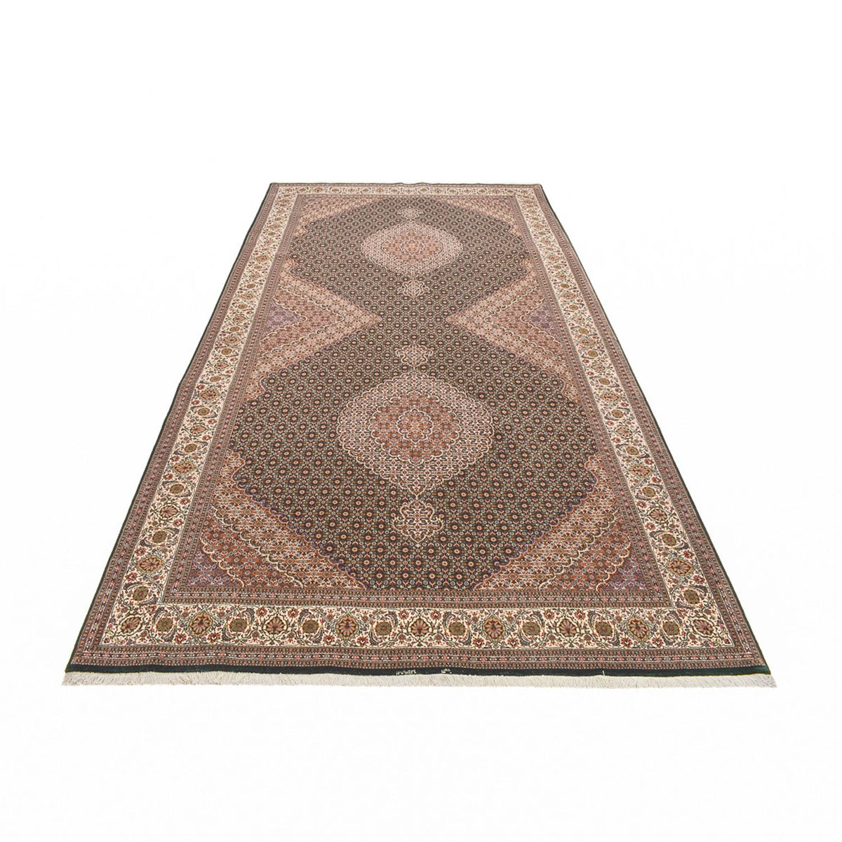Runner Perser Rug - Tabriz - Premium - 404 x 203 cm - sand