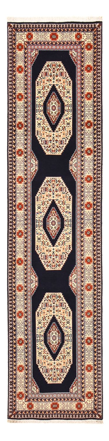 Runner Perser Rug - Tabriz - Premium - 300 x 73 cm - dark blue