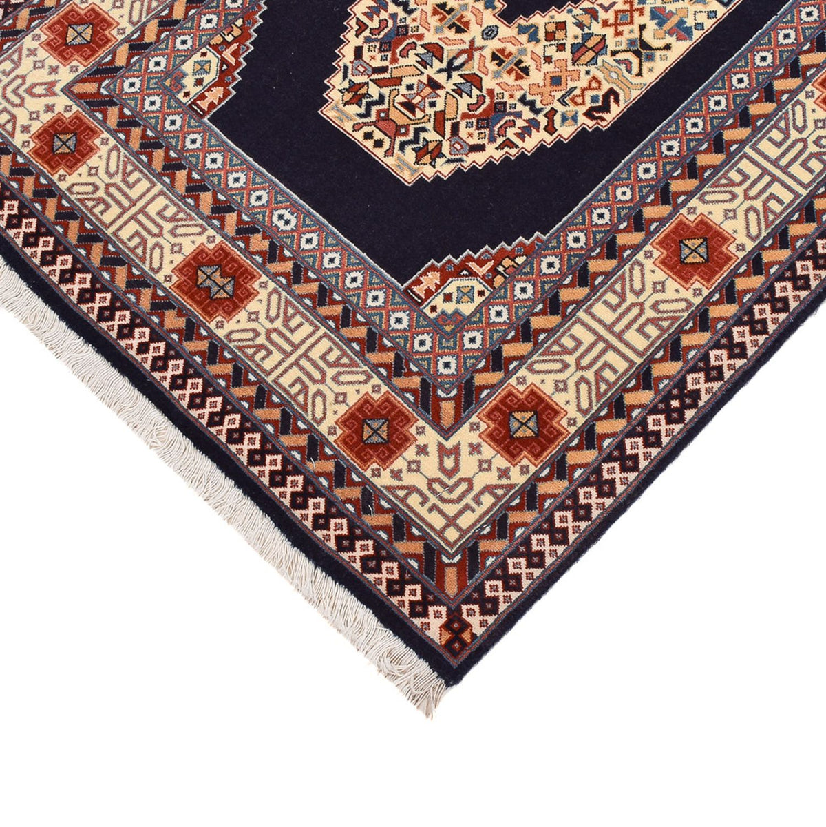Runner Perser Rug - Tabriz - Premium - 300 x 73 cm - dark blue