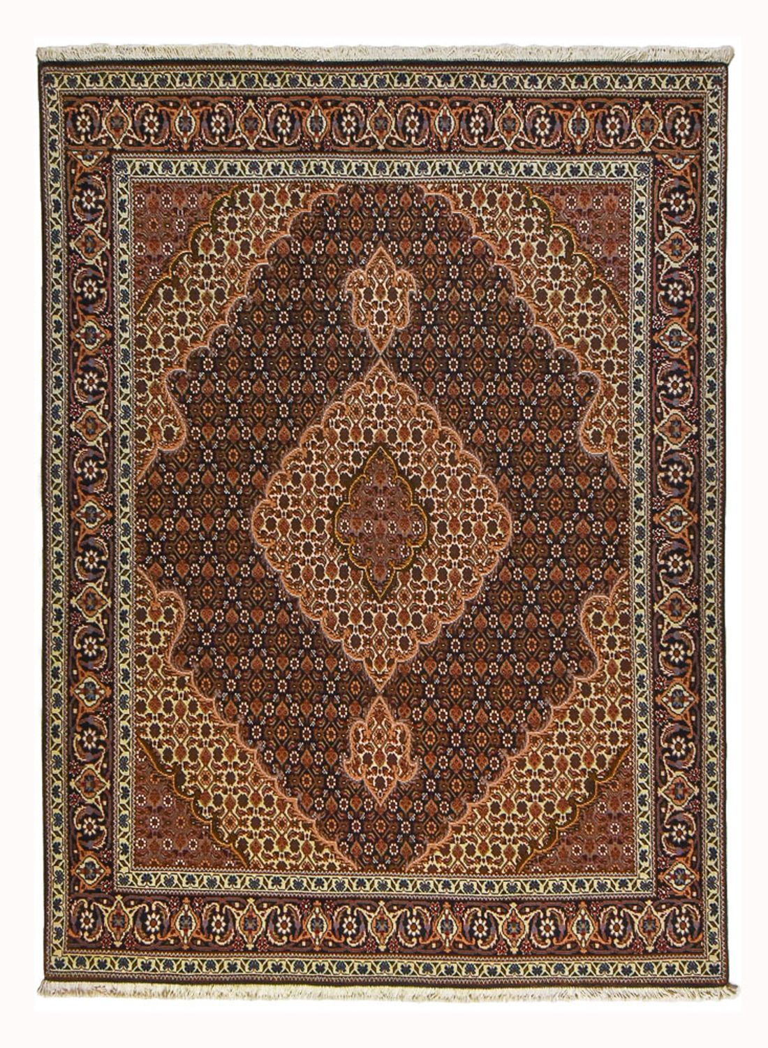 Perser Rug - Tabriz - Royal - 202 x 152 cm - brown