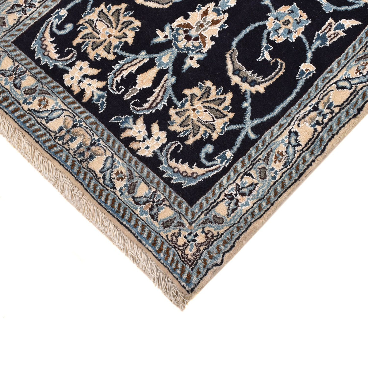Runner Perser Rug - Nain - Royal - 203 x 62 cm - dark blue