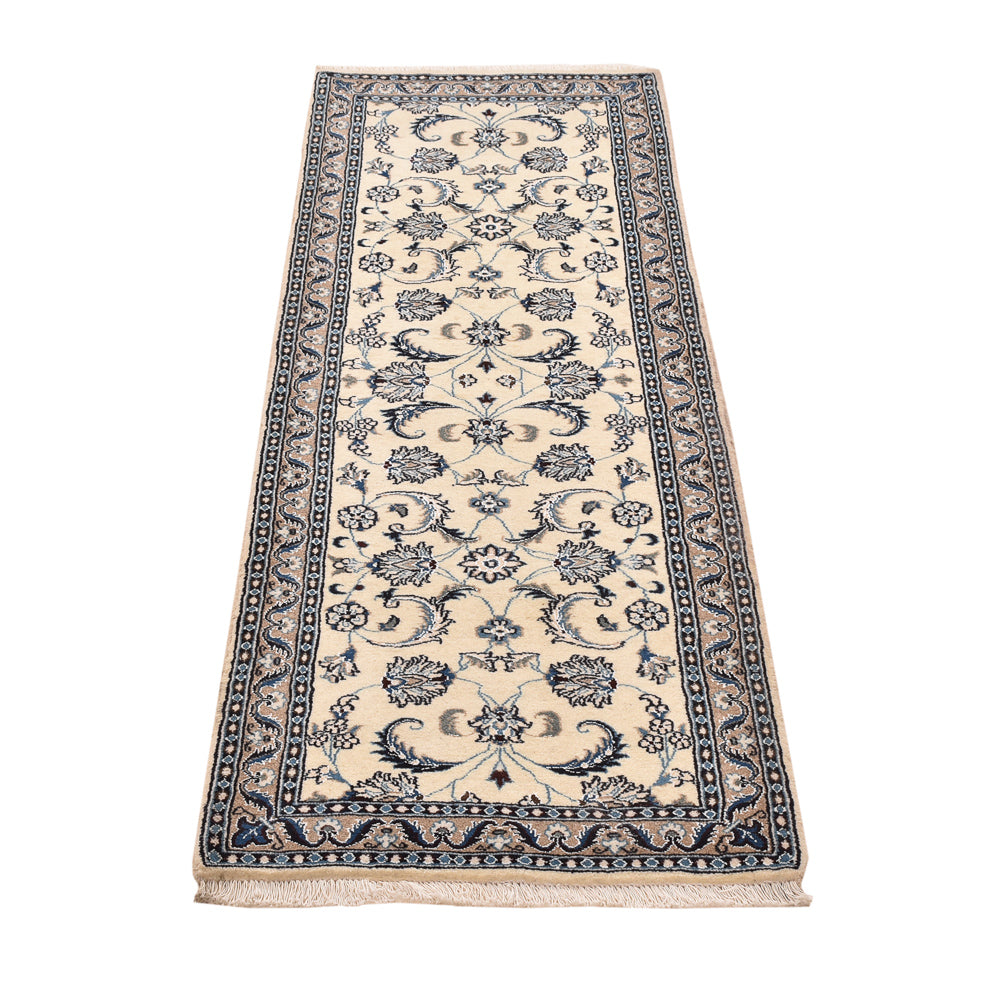 Runner Perser Rug - Nain - Royal - 197 x 64 cm - cream